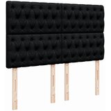  Krevet s oprugama i madracem crni 140 x 190 cm od tkanine | shoptok.hr