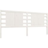  Uzglavlje bijelo 126 x 4 x 100 cm od masivne borovine | shoptok.hr