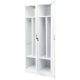 vidaXL Garderobna omara bela 80x50x180 cm jeklo | Shoptok.si