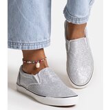 Gemre Silver Shiny Sneakers Lublubah | shoptok.hr