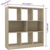 Ormarić za knjige boja hrasta sonome 97,5x29,5x100 cm drveni | shoptok.hr
