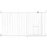 Carlson Pet Products Carlson pregradna mreža izjemno široka z mačjimi vrati - V 76 cm x Š 129 do 150 cm | Shoptok.si