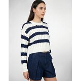 Tommy Jeans Puloverji TJW LOOSE CABLE SWEATER EXT Bela | Shoptok.si