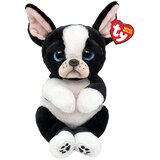 Ty Pliš Beanie Bellies TINK belo/črni kuža , 24 cm | Shoptok.si