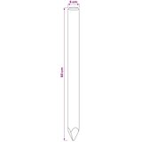  Ograde 15 kom. Smeđa 60 cm Masivna borovina | shoptok.hr