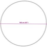  Tepih od umjetne ovčje kože TAFALLA Siva Ø 160 cm Poliester | shoptok.hr