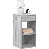 vidaXL Noćni ormarić s ladicom siva sonoma 35x34x66,5 cm | shoptok.hr