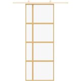 Drsna vrata zlata 76x205 cm prozorno ESG steklo in aluminij, (20983347) | Shoptok.si