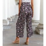 Gemre Black pleated floral trousers Macognano | Shoptok.si
