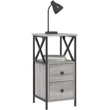 vidaXL Noćni ormarić boja hrasta 34x35 5x70 cm od konstruiranog drva | shoptok.hr