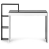 Modern Home Modernhome radni stol s policama crno-bijeli | shoptok.hr