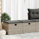 Maison Chic Seti vrtnega pohištva - Vrtna garnitura - Vrtni pohištvo set z blazinami 2-delna siv ratan/akacija, (21805000) | Shoptok.si