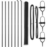 vidaXL Heksagonalna Ograda Siva 1.5x10 m Čelik | shoptok.hr