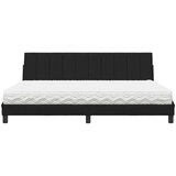  Krevet s madracem crni 200x200 cm od tkanine | shoptok.hr