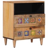  Noćni ormar Prirodna 50 x 33 x 62 cm Čvrsto drvo manga | shoptok.hr