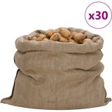 vidaXL Vreče iz jute 30 kosov 100x110 cm 100 % juta 340 gsm | Shoptok.si