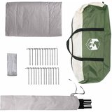 Tipi šator s krovom Zelena 250 x 250 cm Poliester i čelik | shoptok.hr