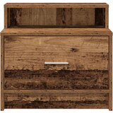 vidaXL Noćni ormarić s ladicom staro drvo 51x31x47 cm | shoptok.hr