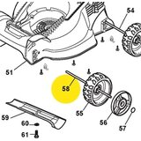 Stiga osovina točkova prednja collector 34 e Cene