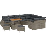  Set vrtnih sofa od 12 dijelova s jastučićima sivi poli ratan akacija Set vrtne blagovaonice od 3 dijela s jastučićima sivi poli Cijene
