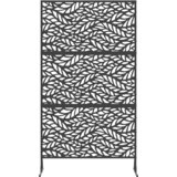 Metalni Panel za Ograde Crna Čelik Prekriven Prahom Veliki | shoptok.hr