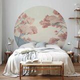 Okrugla fototapeta - Ocean cliffs and trees a delicate motif in pastel colours 230x230 | shoptok.hr