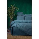 Sante petrol blue petrol blue satin double quilt cover set Cene