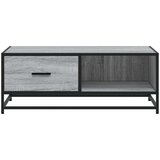 vidaXL Klubska mizica siva sonoma 90x57x35 cm inženirski les in kovina | Shoptok.si