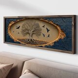 WALLXPERT LAC069-150 Multicolor Decorative Framed MDF Painting | Eponuda.com