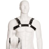 LEATHER BODY BODY LEATHER BLACK BULL DOG HARNESS | shoptok.hr