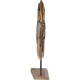 vidaXL Božićna zvijezda Smeđa 60 x 5 x 75 cm Čvrsto teak drvo | shoptok.hr