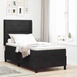  Krevet s opruga kutije s uzglavljem Crna 80 x 200 cm Baršun | shoptok.hr