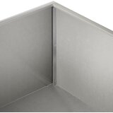  Vrtna saksija Srebrna 60 x 60 x 20 cm Nehrđajući čelik | shoptok.hr