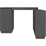 vidaXL Radni stol sivi 110 x 50 x 75 cm od masivne borovine | shoptok.hr