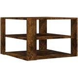  The Living Store Klubska mizica dimljeni hrast 59,5x59,5x40 cm inženirski les - Klubska Mizica, (21442460) | Shoptok.si