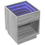  Noćni ormarić s beskonačnim LED boja hrasta 40x40x50 cm | shoptok.hr