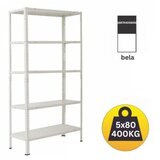 polica metal-metal 188x75x40 5x80kg bela