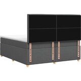  Boxspring krevet s madracem Tamnosiva 200 x 200 cm Tkanina | shoptok.hr