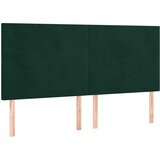  box spring s madracem LED tamnozeleni 160x200 cm baršun | shoptok.hr