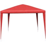 Šator za zabave 400 x 300 x 255 cm Crvena PE i čelik | shoptok.hr