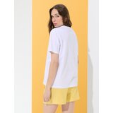 Sinsay Pamučna majica s printom | shoptok.hr