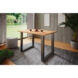 MID.YOU Pisalna Miza Lona, Barva Hrasta, Črna 110x50cm | Shoptok.si