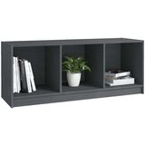 vidaXL TV omarica siva 104x33x41 cm trdna borovina | Shoptok.si