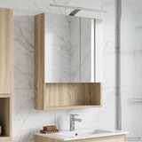 Kupaonski ormar s ogledalom Sonoma hrast 50 x 14,5 x 70 cm | shoptok.hr