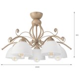 Brilagi Plafonski luster ANTICO MODERN 5xE27/60W/230V bež | Eponuda.com
