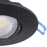 Eglo 300188 - komplet 3x led ugradnih plafonskih svetala gedrez LED/4,9W/230V prečnik 9 cm crna | Eponuda.com