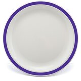  Plitvi Krožnik z Barvnim Robom, Kopoliester, 230mm | Shoptok.si
