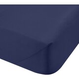 Bianca Tamno plava plahta s gumom od pamučnog perkala 185x200 cm Cotton Percale – | shoptok.hr