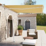 Tenda prostostoječa avtomatska 300x250 cm rumena/bela Cene