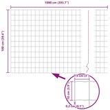 Euro ograda 1 x 10 m Željezo prekriveno PVC-om | shoptok.hr
